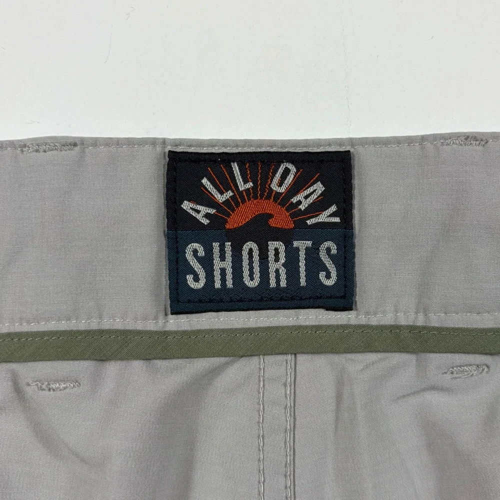 Faherty All Day Shorts Mens 40 Hybrid Stretch Quick Dry Performance Gray